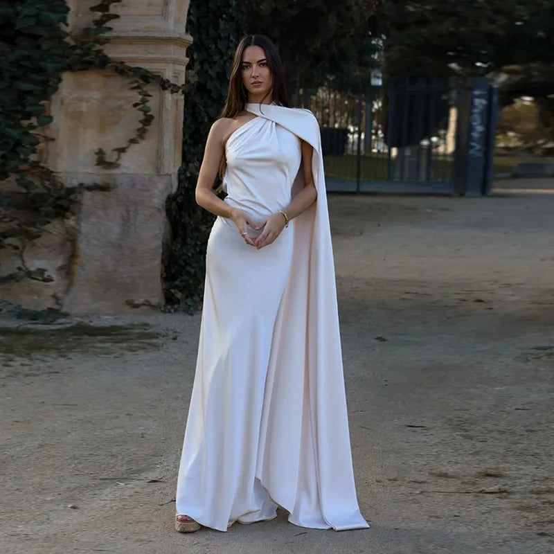 Elegant Satin Halter Slim
